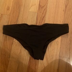 Black cheeky bathing suit bottom